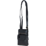 Elegant Ashwood Leather Crossbody Bag Black: G-11