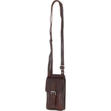 Exquisite Ashwood Leather Smartphone Bag Brandy: F-89