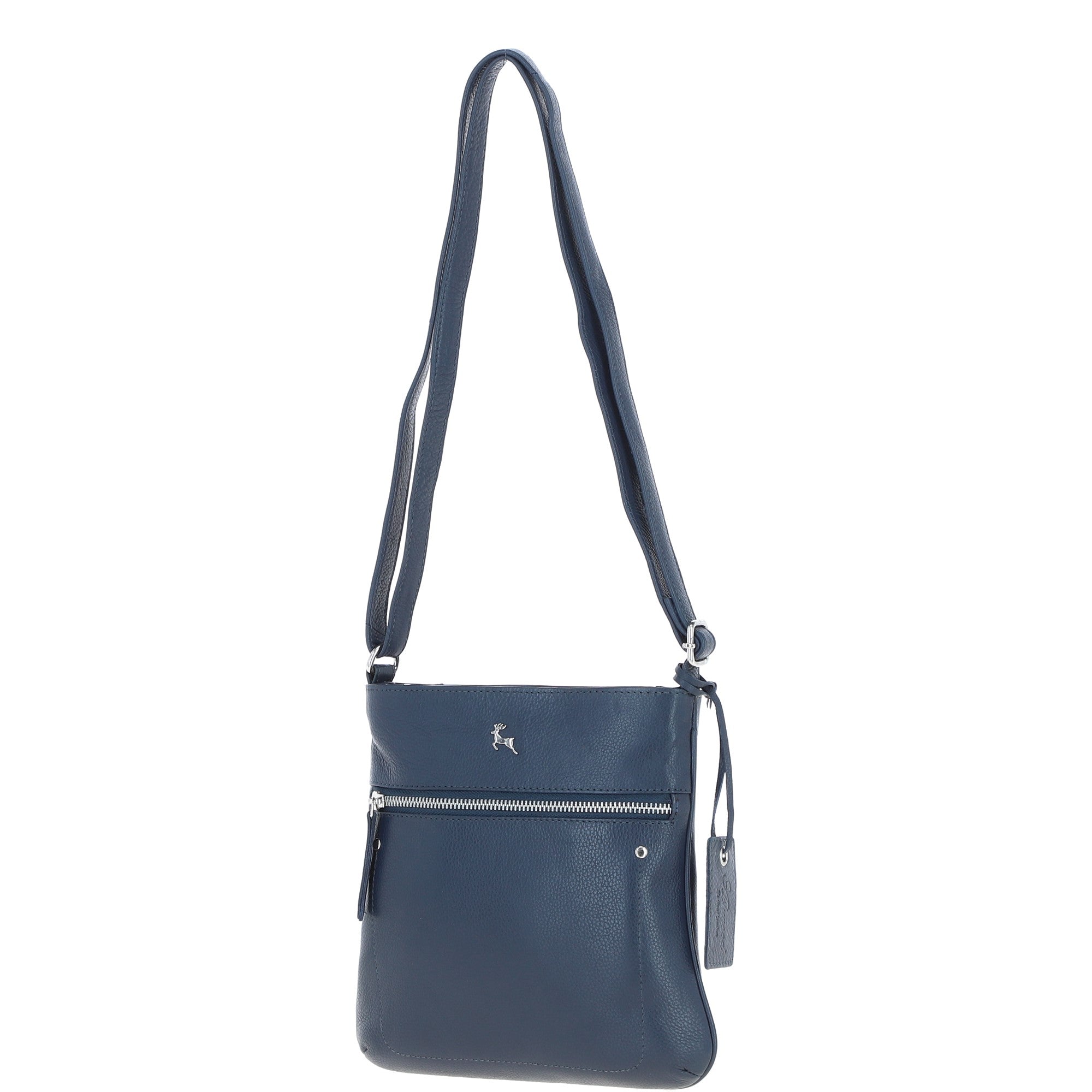Ashwood Women's Leather Shoulder Bag Navy: Edinburgh