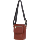Ashwood Leather Men's Cross Body Flap Bag Tan: PL-44