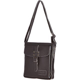 A4 Leather Messenger Bag Brown : JP Body Bag