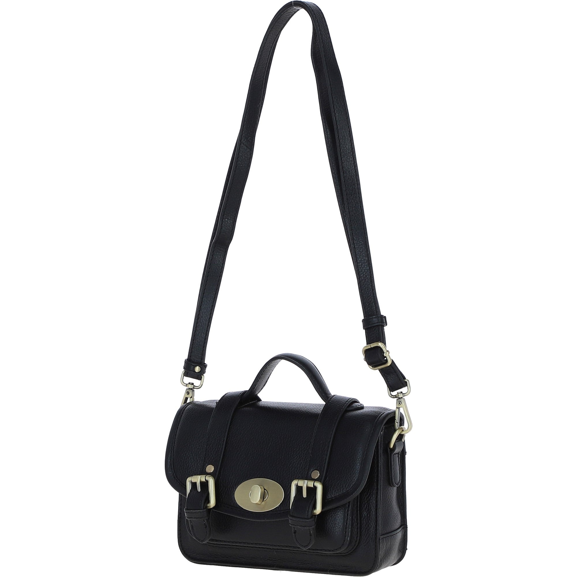 Ashwood Leather Elegance Crossbody Bag Black: M-88