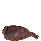Vintage Leather Travel Waist Bag Tan: Ed