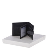 Crumble 8 Card, ID & Coins Bill Fold Tab Wallet Black/crum : 1411 C
