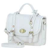 Stylish Ashwood Leather Small Satchel Bag White: Y-61