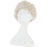 Ladies Vintage Curly Luxury Sheepskin Hat Brown/Cream: CURL HAT