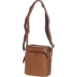 Mens Elegant Ashwood Leather Messenger Bag Honey: T-79