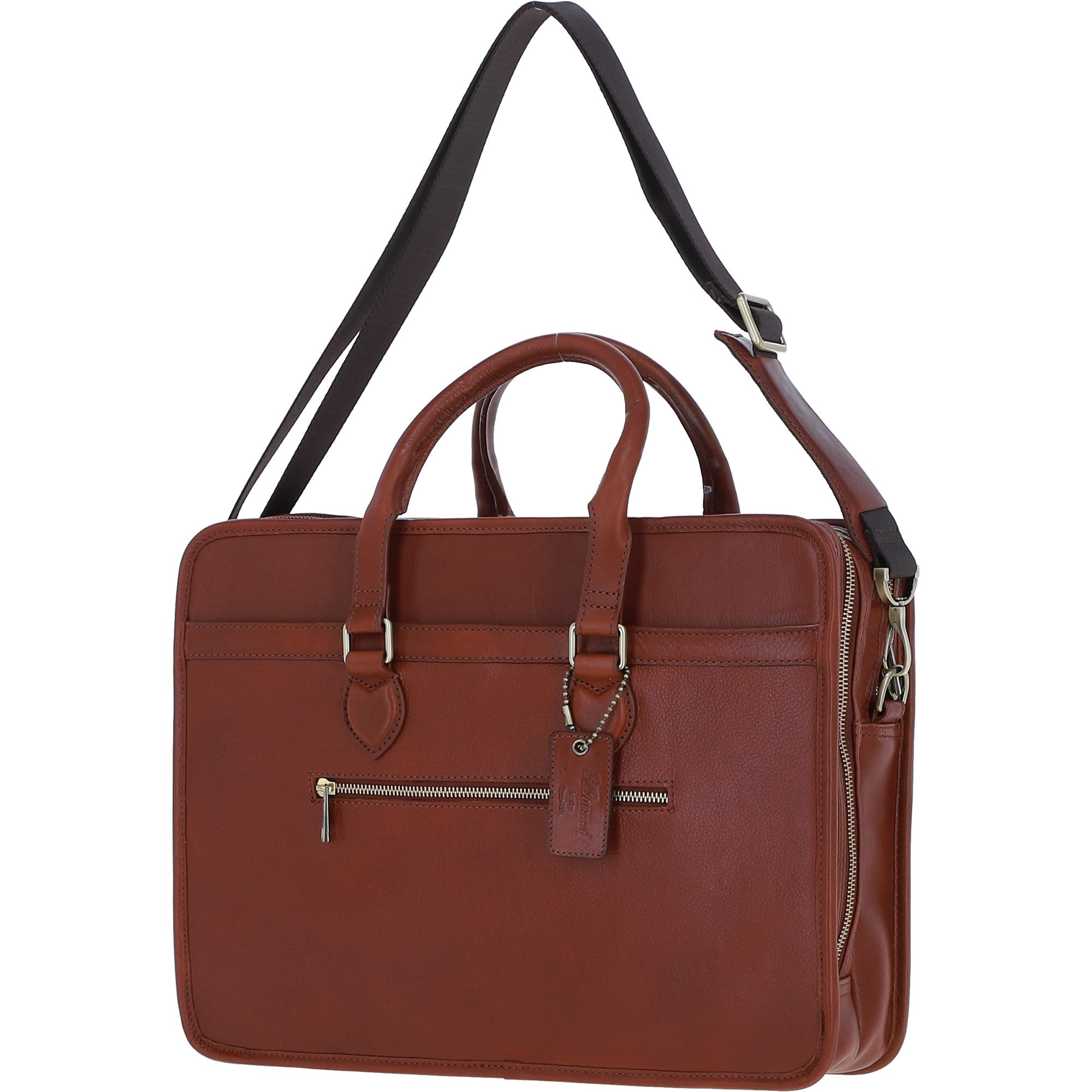 Ashwood Leather Large Business Case Tan: PL-48