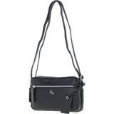Ashwood Leather Crossbody X Shoulder Bag Black: Sterling