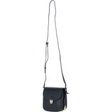 Ashwood Elegant Leather Crossbody Bag with Twist Lock Black: Y-52