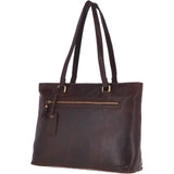 Large Vintage Leather Handbag Brandy – G29