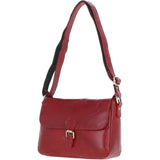 Vintage Leather Cross Body Shoulder Bag Red – G22