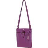 Ashwood Leather Smart Tab Cross Body Bag Raspberry: 63621/Tab
