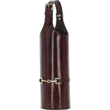 Exquisite Ashwood's Genuine Leather Wine Bottle Holder Chestnut:LF-128