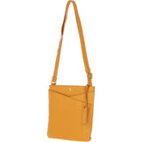 Ashwood Curve  Zip Top Leather Cross Body Bag Mustard: 64640/curve