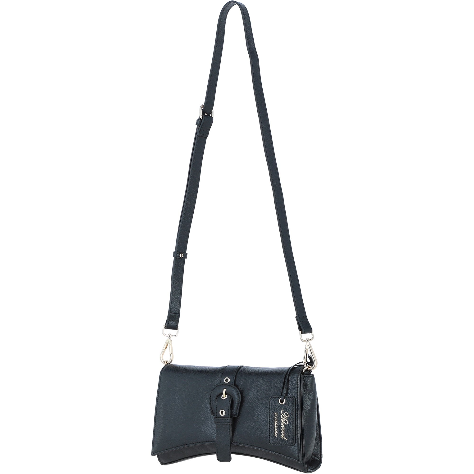Ashwood Stylish Leather Crossbody Bag Black: 64179