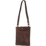 Ashwood Genuine Leather Crossbody Bag Mud/brown: ELA 1497