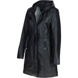 Stylish Ashwood Leather Ladies Three Quarter Jacket Black: Emilia