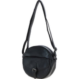 Ashwood Leather Round Crossbody Bag Black: P-66