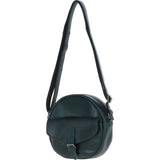 Ashwood Leather Round Crossbody Bag Green: P-66