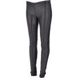Skinny Fit Leather And Lycra Leggings Black: LEATHER LEGGINGS