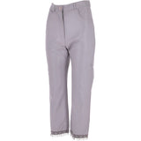Womens 60's Hippy Leather Jeans Lilac: 479