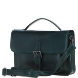 Ashwood Leather Medium Crossbody Satchel Bag Green: P-62
