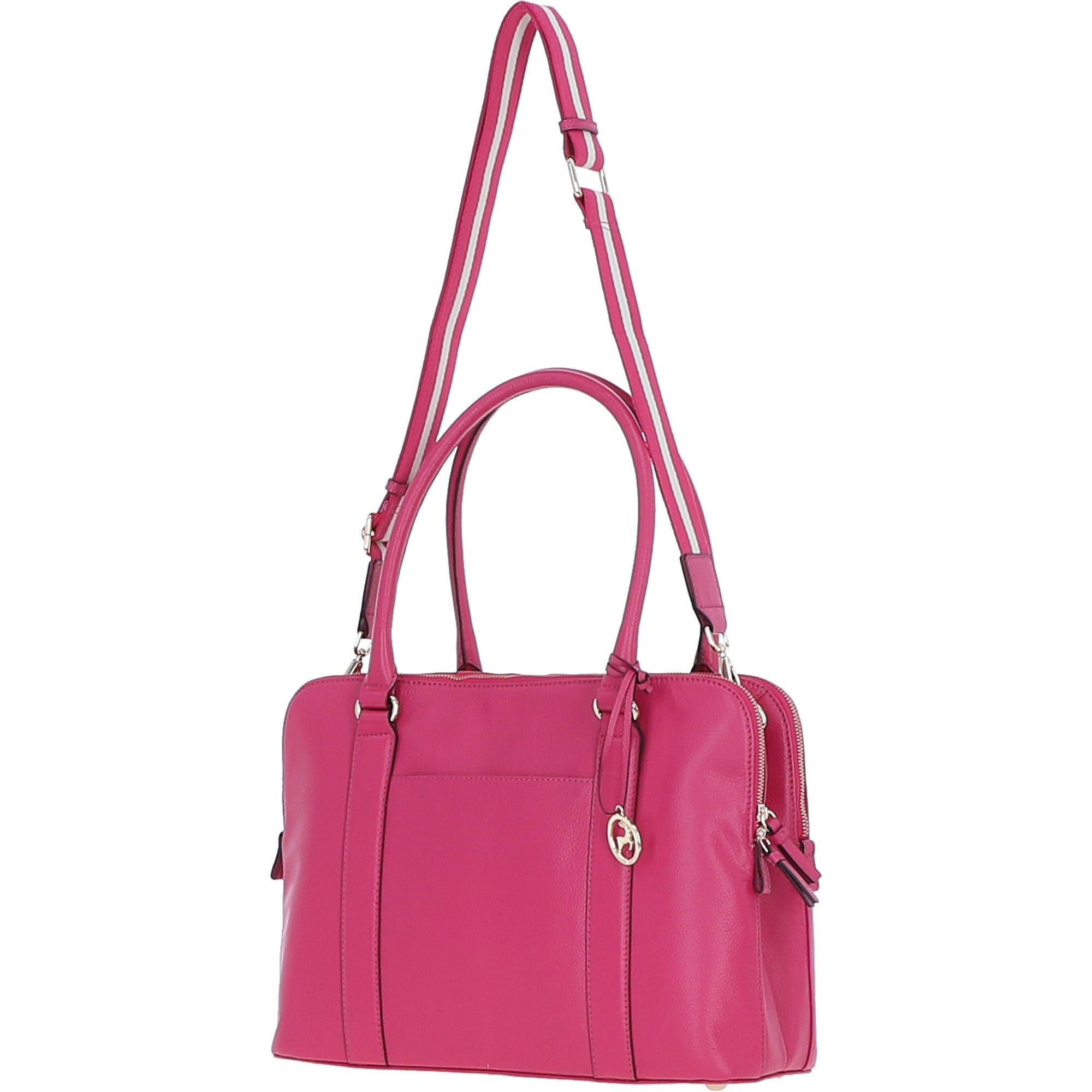 Ashwood 3 Section Large Leather Handbag Pink: X-39