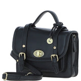 Stylish Ashwood Leather Small Satchel Bag Black: Y-61