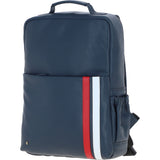 Gabicci Leather Backpack with Striped Front Detail Navy: GB-64954