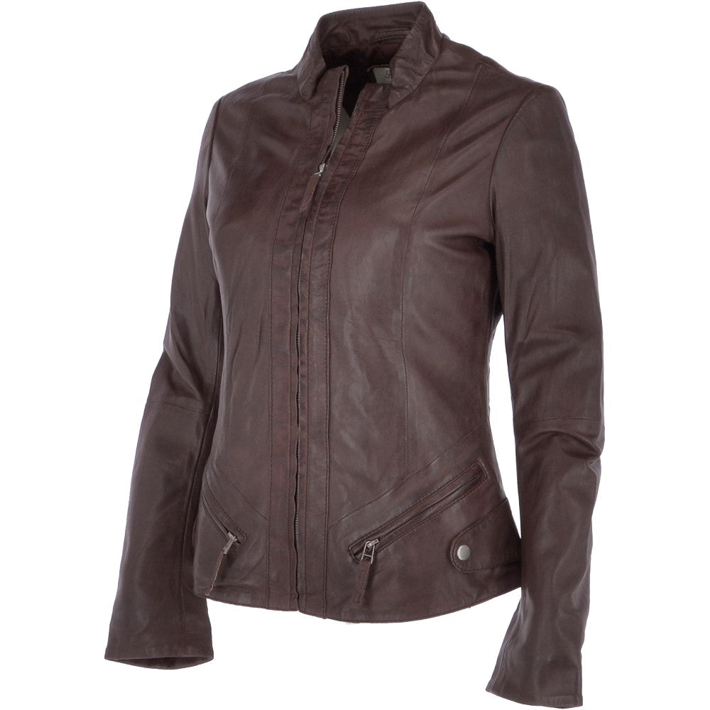 Leather Jacket Mid Brown/nap: NIBI 2