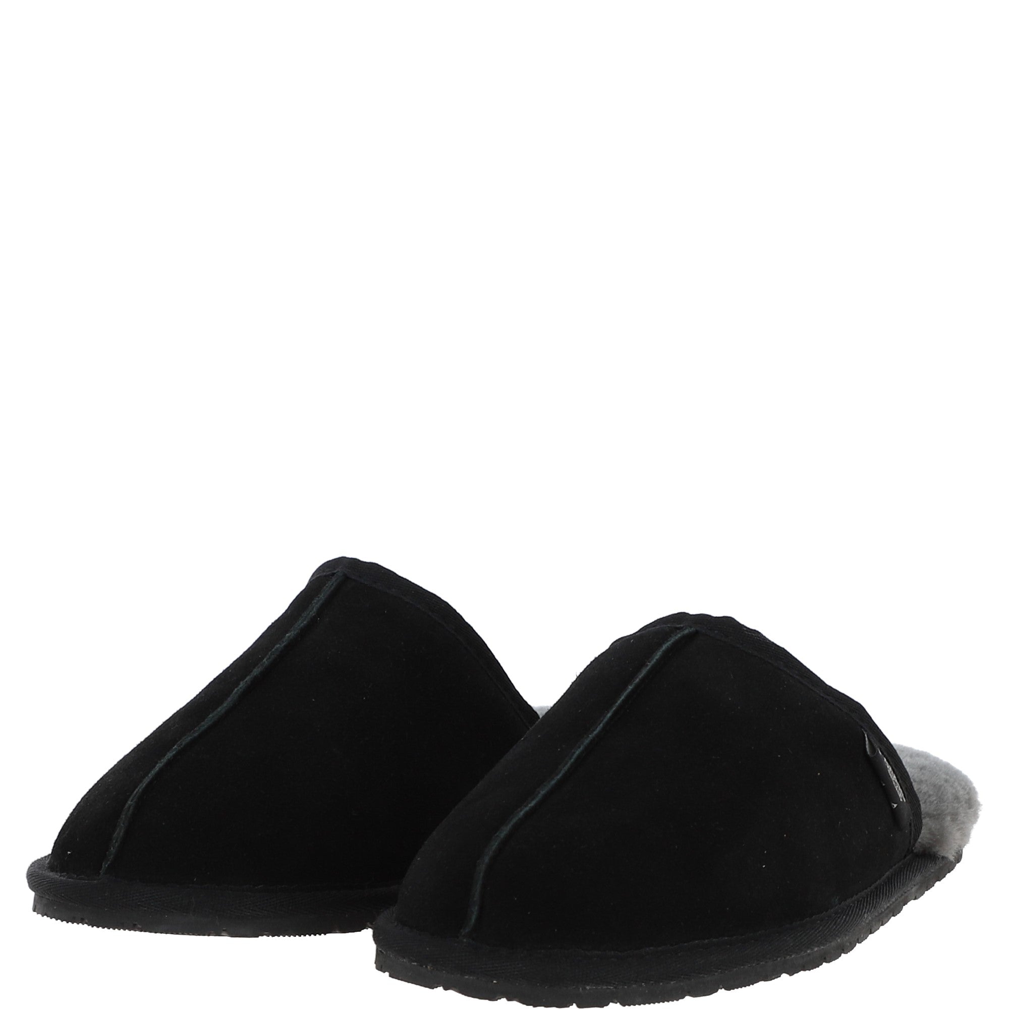 Fenland Classic Mens Slippers Black: Duke