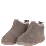 Fenland Classic Suede Sheepskin Bootie Slippers Taupe: DARWIN