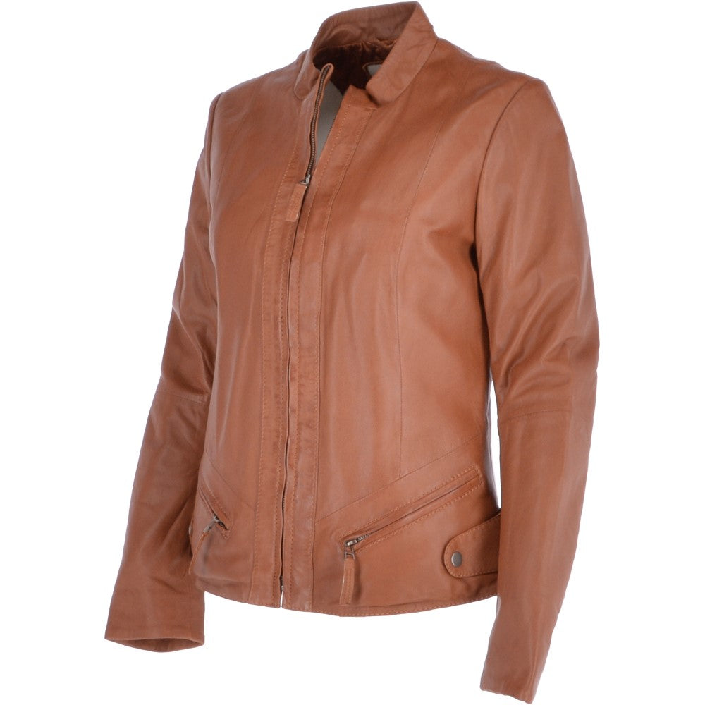 Leather Jacket Tan/nap: NIBI 2