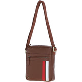 Gabicci Mens Leather Messenger Bag Tan: GB-64952