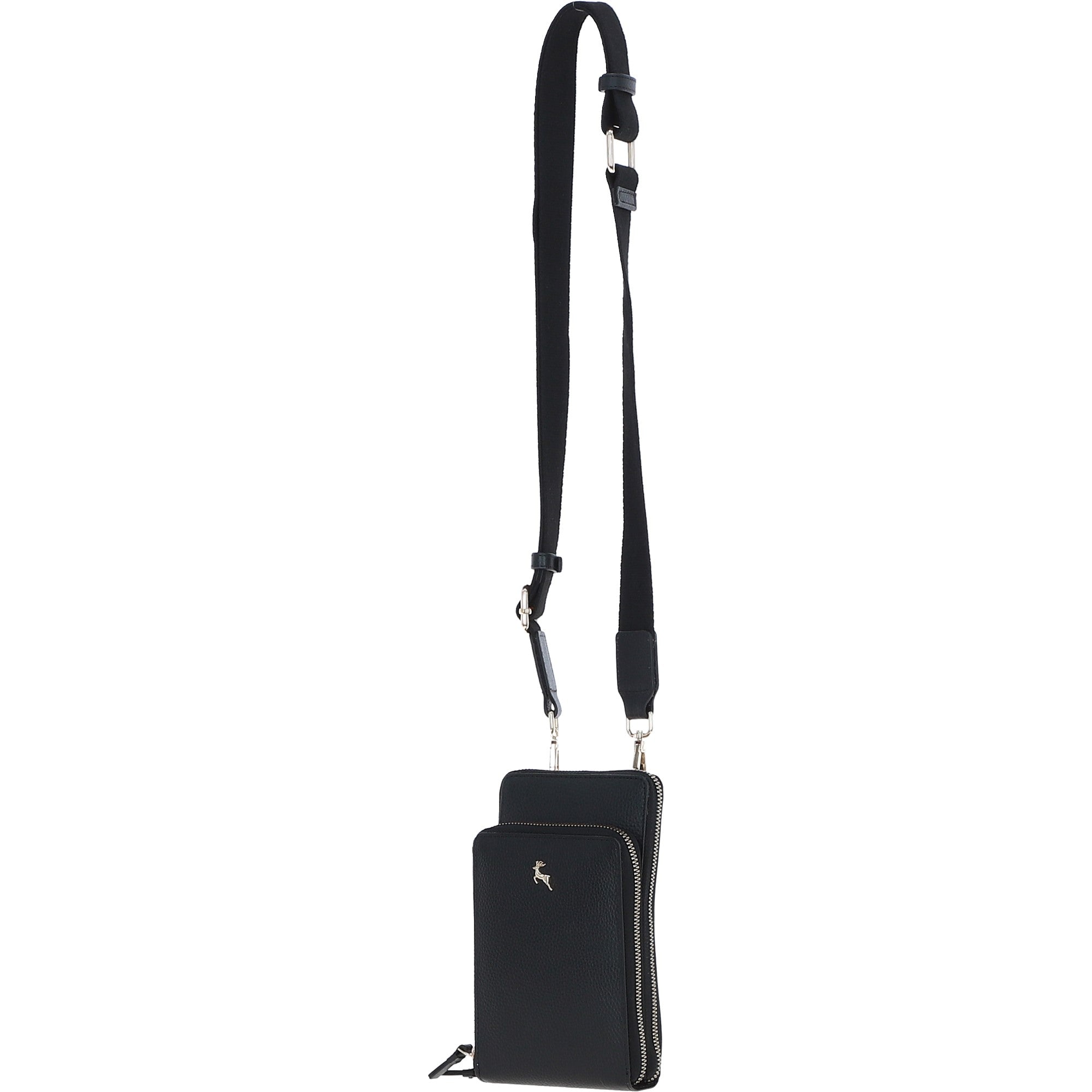Ashwood Leather Luxury Crossbody Phone Bag Design-X Black: X-31