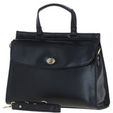 Ashwood Large Leather Grab Bag Black: V-84
