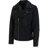 Brampton London Men's Real Leather Biker Jacket Black: BLM F-35