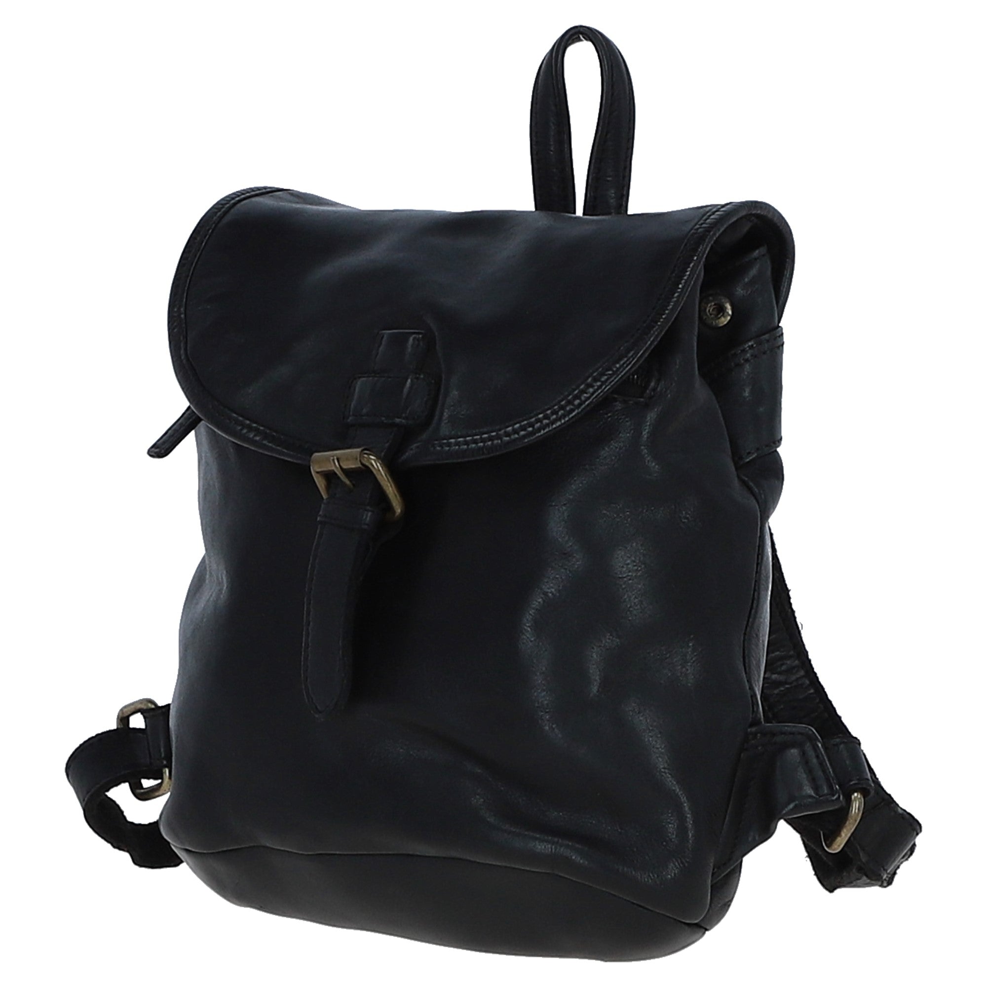 Ashwood Leather Backpacks Black: D-97