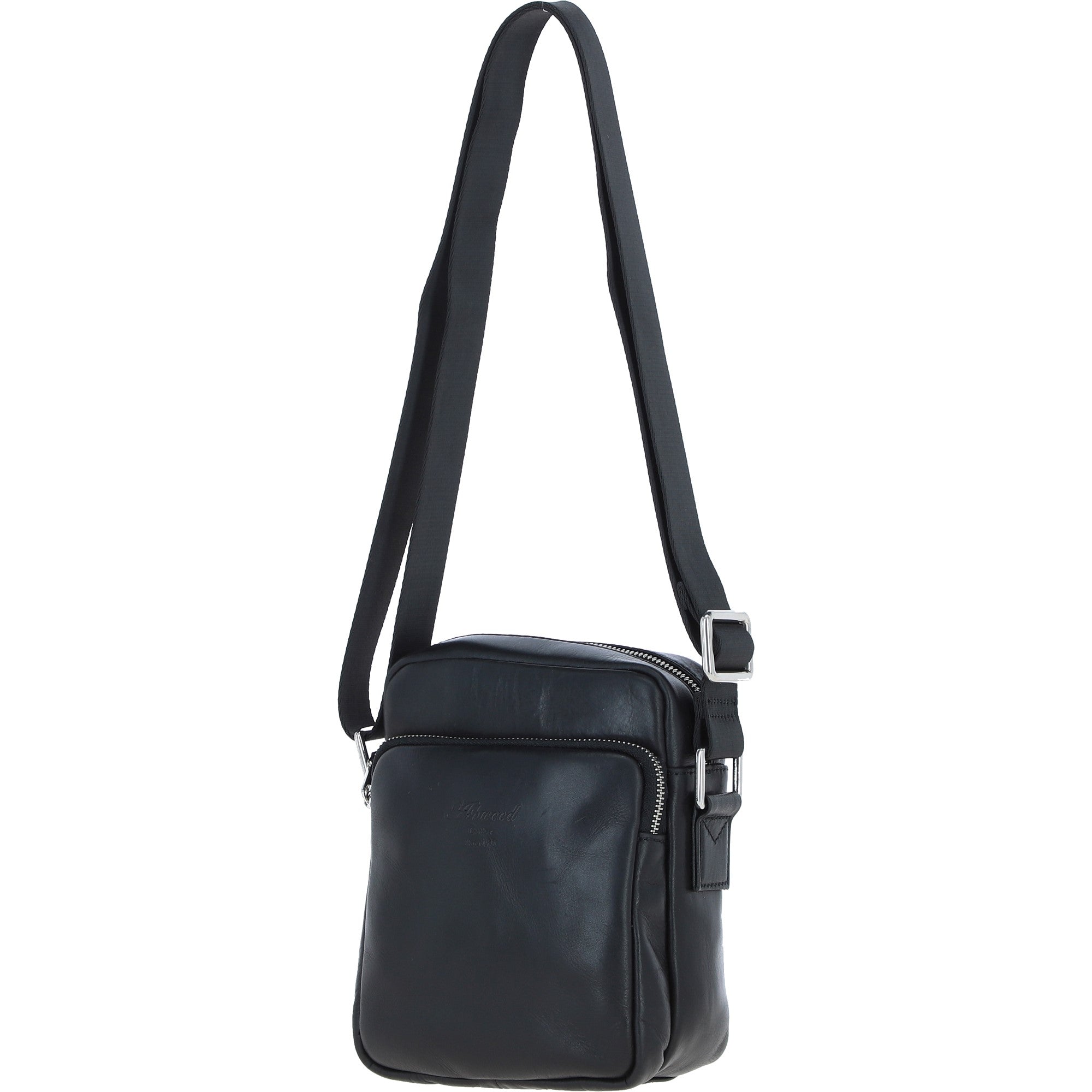Ashwood Leather Men's Cross Body Bag Black: PL-43