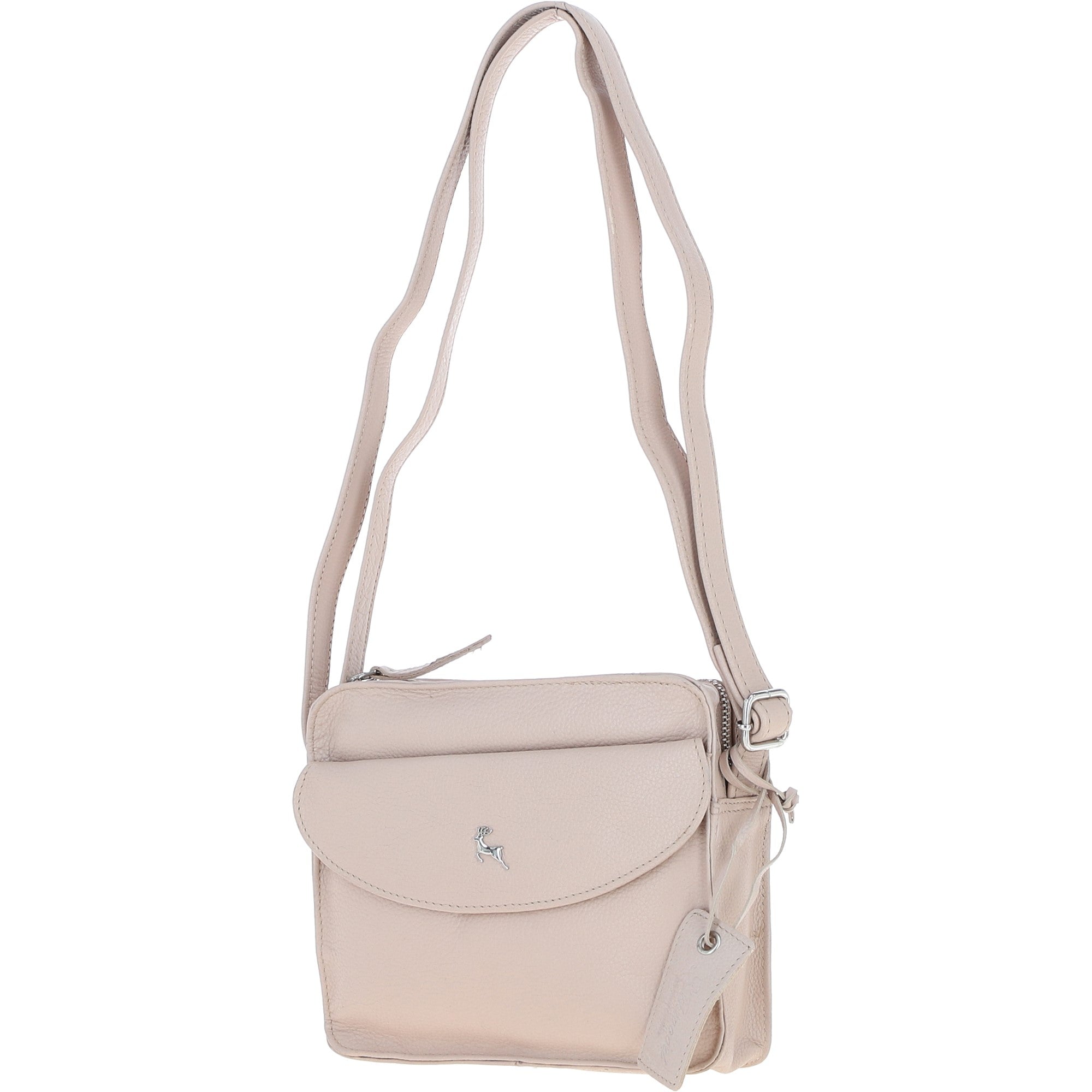 Ashwood Leather Ladies Crossbody Bag Mushroom: Glasgow