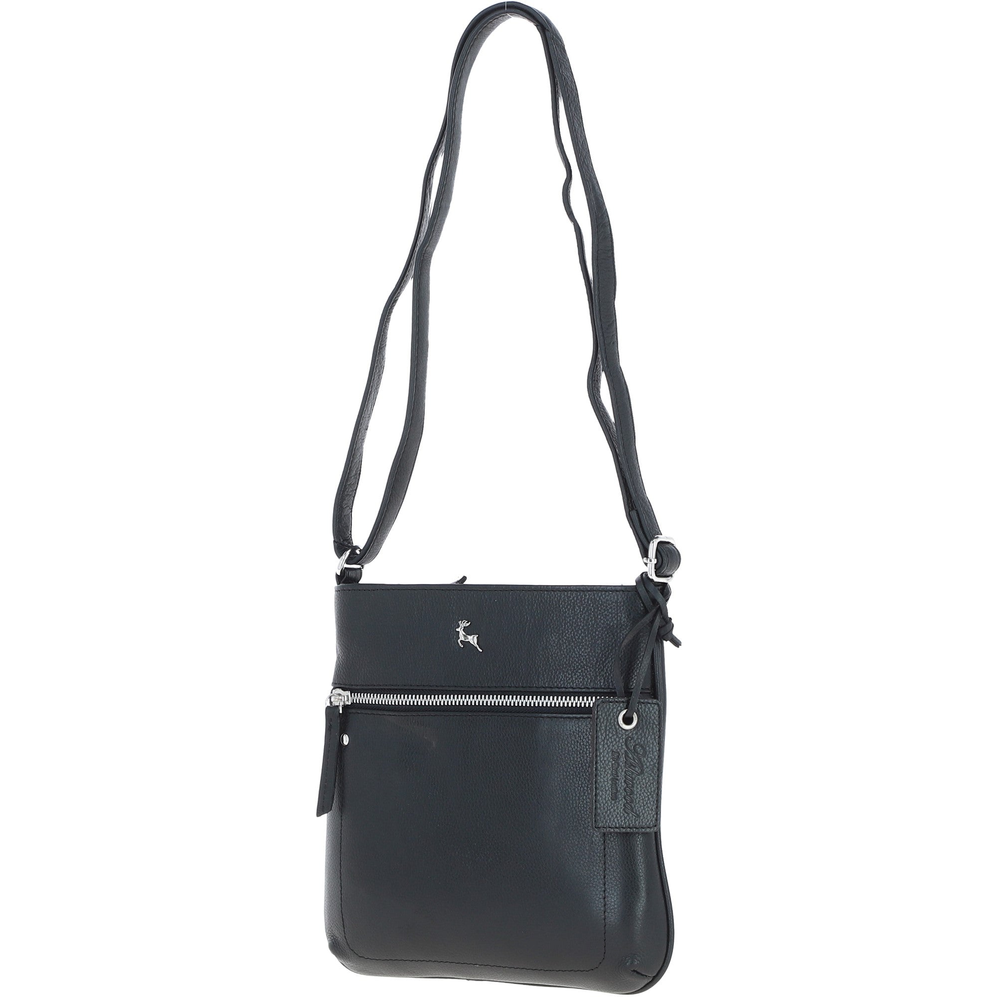 Ashwood Women's Leather Shoulder Bag Black: Edinburgh
