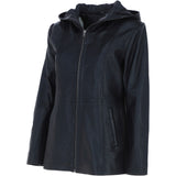 Ashwood Leather Hooded Jacket Black: J-1948
