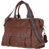 Brampton London Leather Weekender Bag Tan: 64807