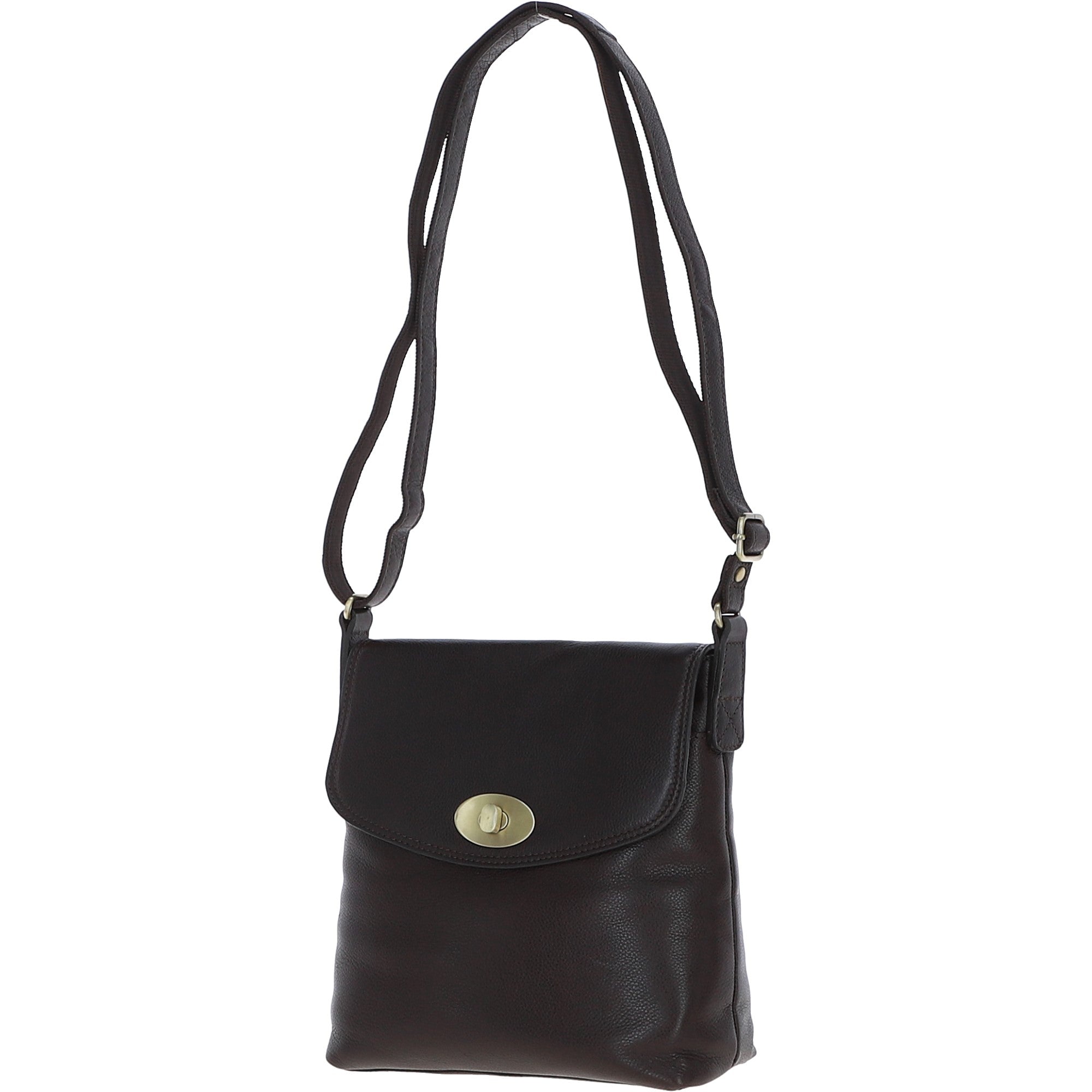 Ashwood Leather Crossbody Bag Brown: M-84