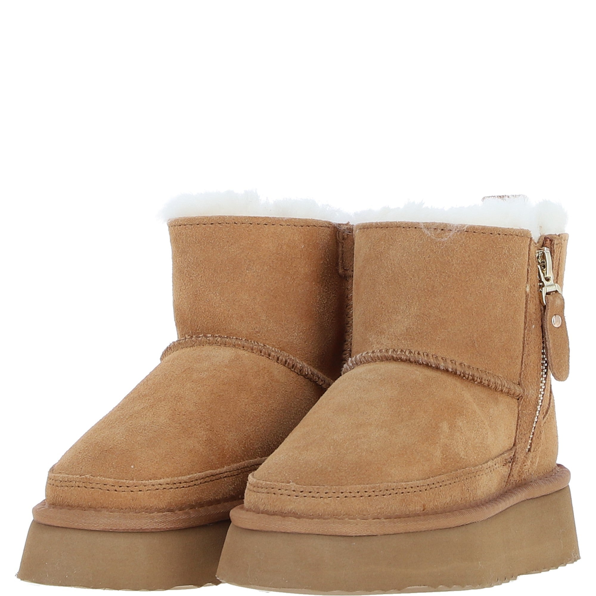 Fenland Ladies Sheepskin Boots Tan: Hetty-Boots