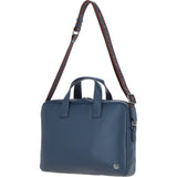 Brampton Leather Men's Messenger Bag Navy: 64273