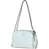 Real Leather Stylish Crossbody Bag White: 62340