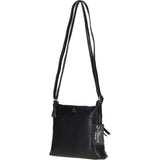 Stylish Ashwood Leather Crossbody Bag Black: Ava