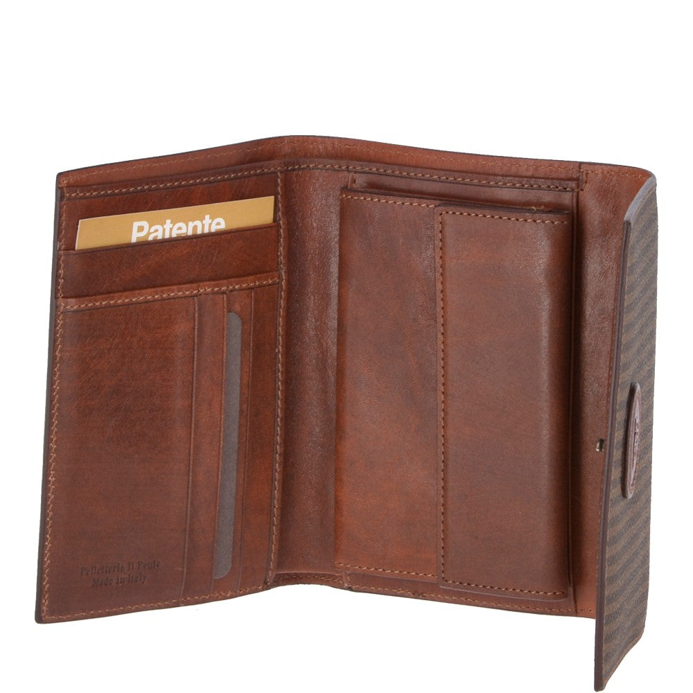 The Bridge Italian Leather Medium Purse Brown: 01778851 14
